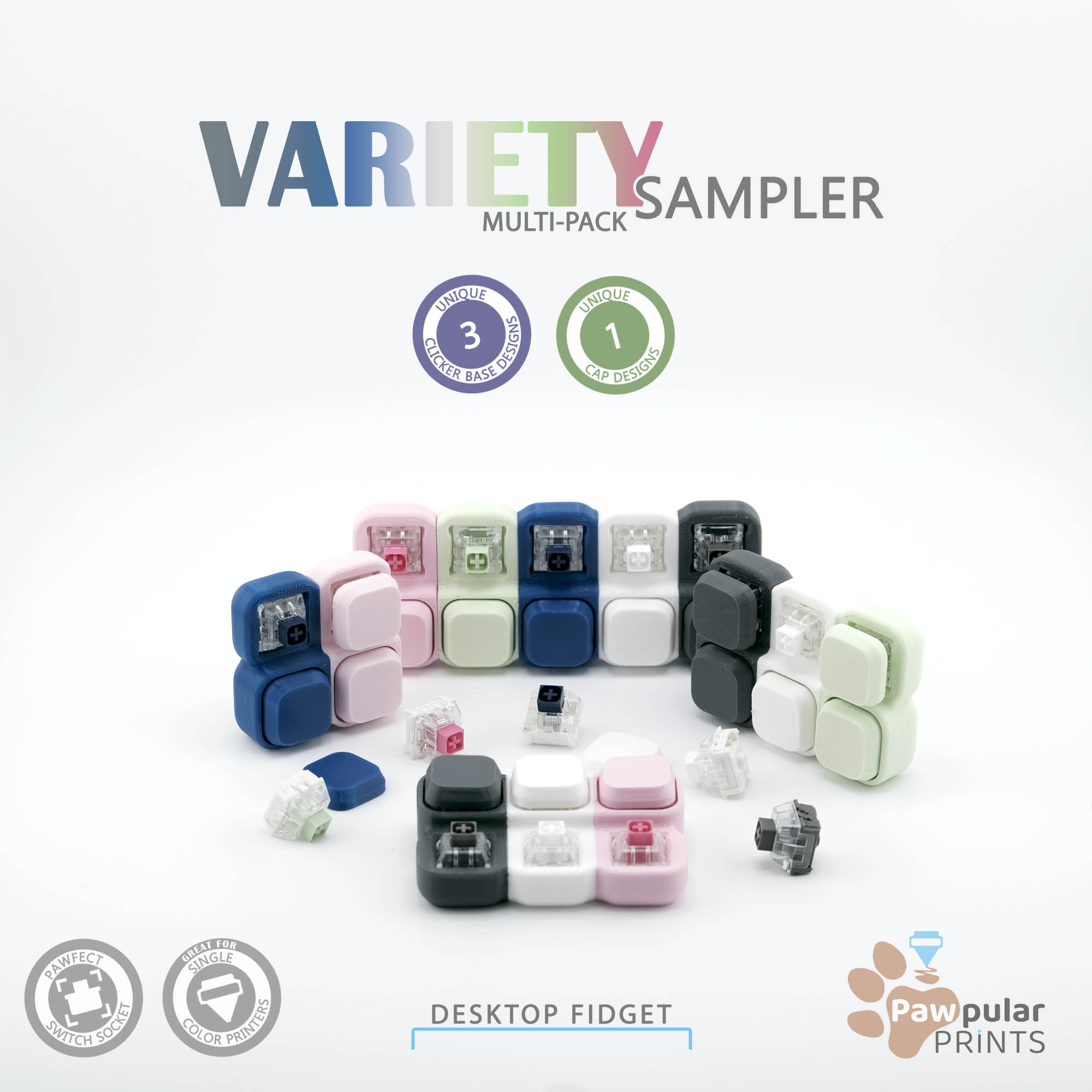 Variety Sampler 🐾🟦🟪🟩🐾