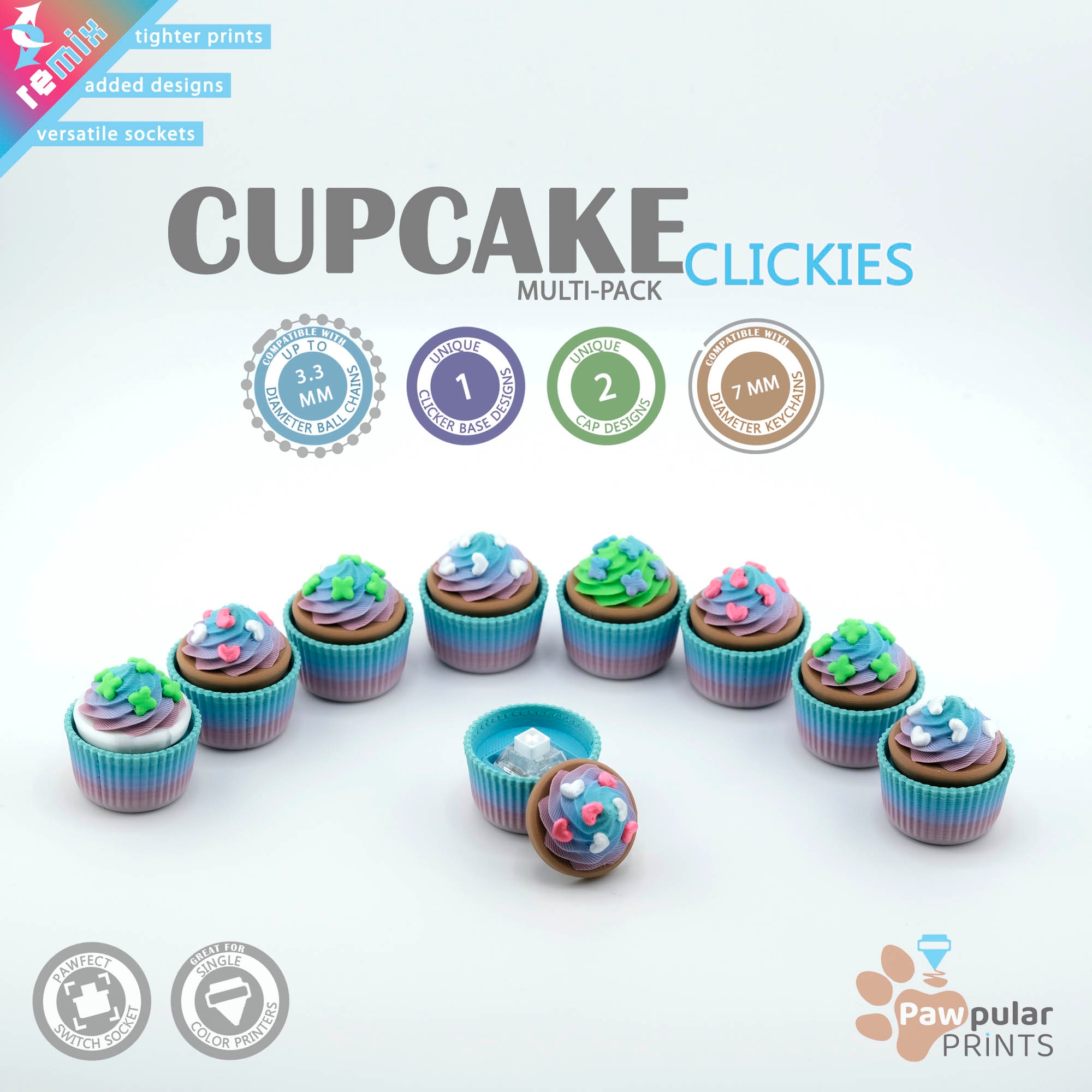 Festive Cupcake Clickies Remix🧁❤️🍀
