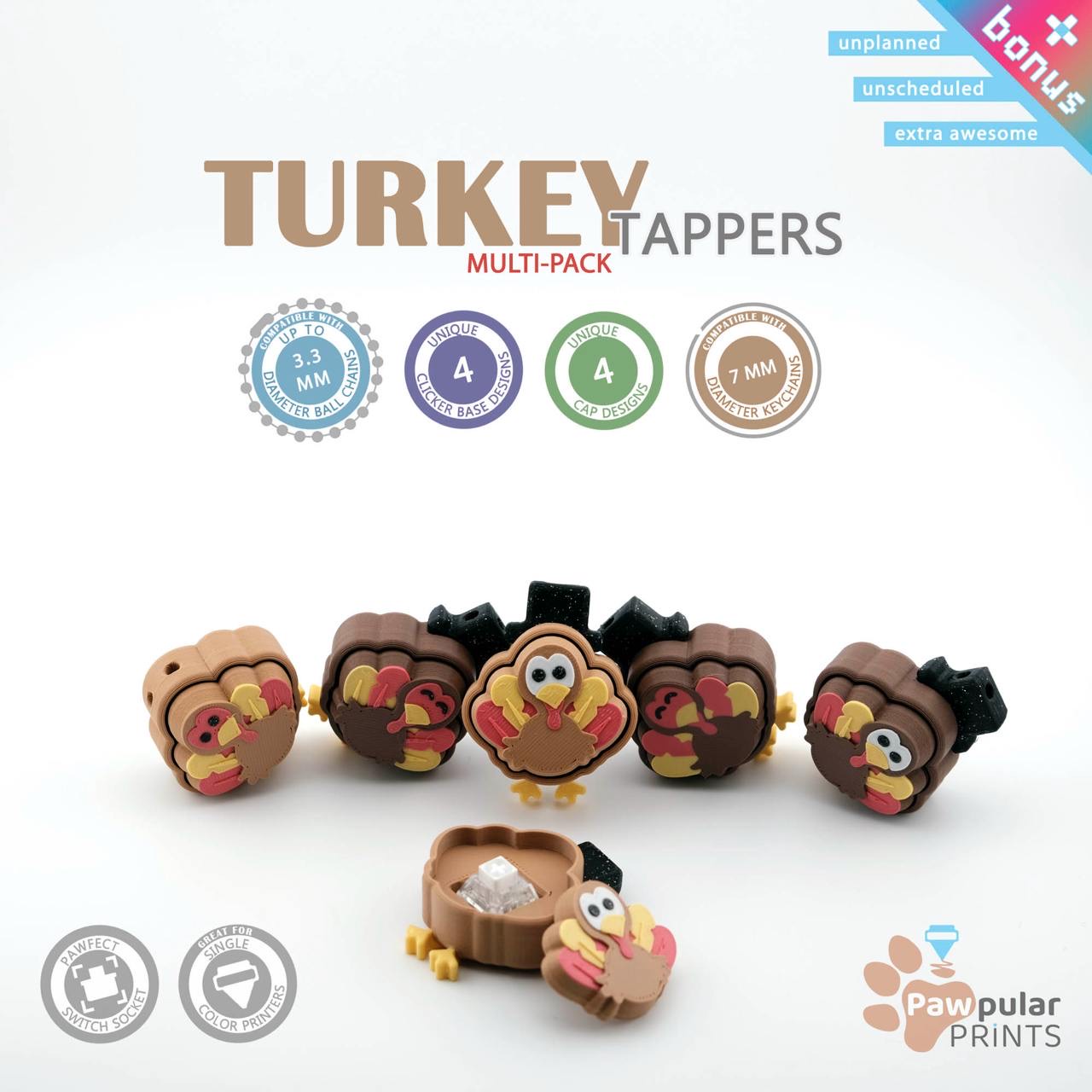 Turkey Tappers BONUS-Pack 🦃