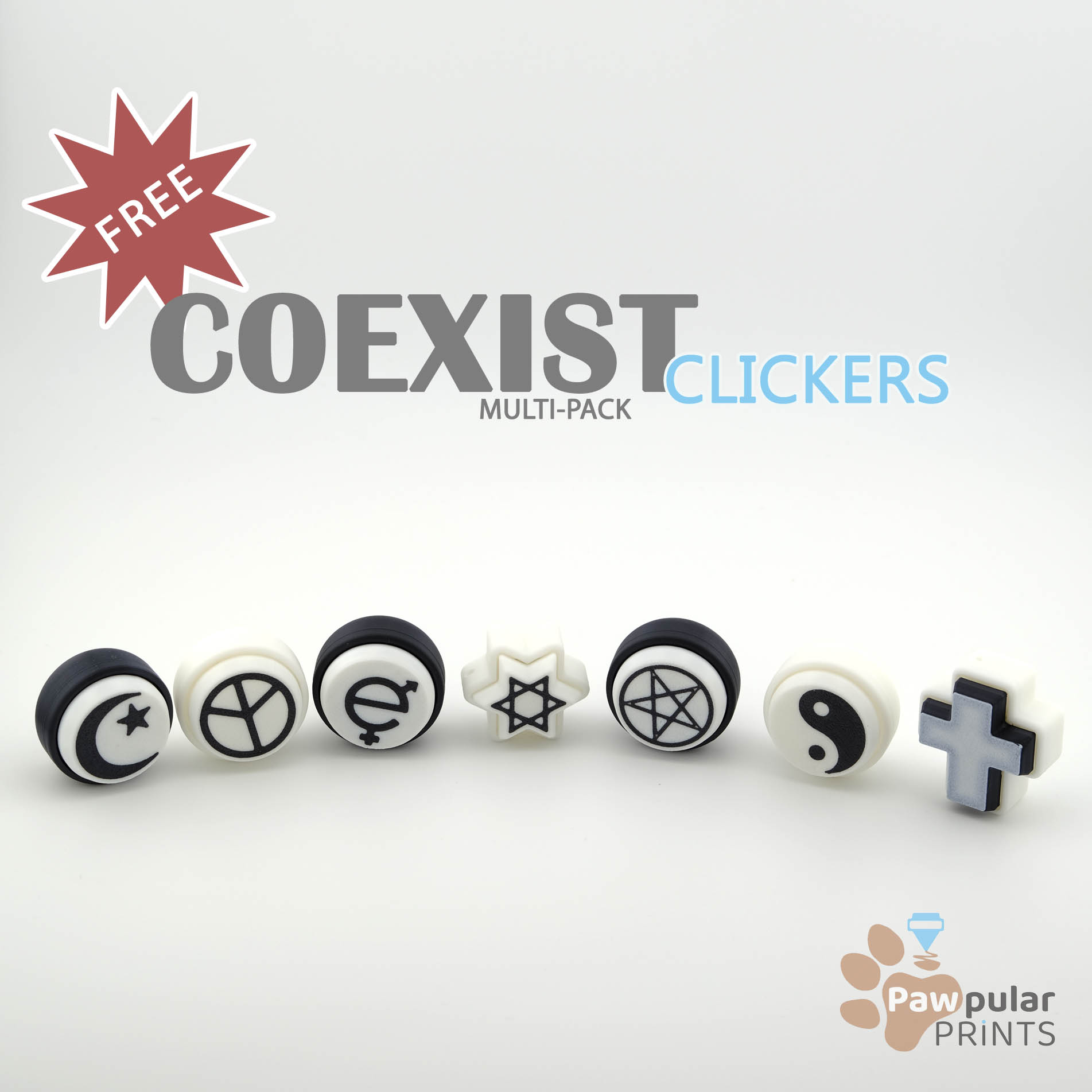 COEXIST! ☪️☮️✡️☯️✝️