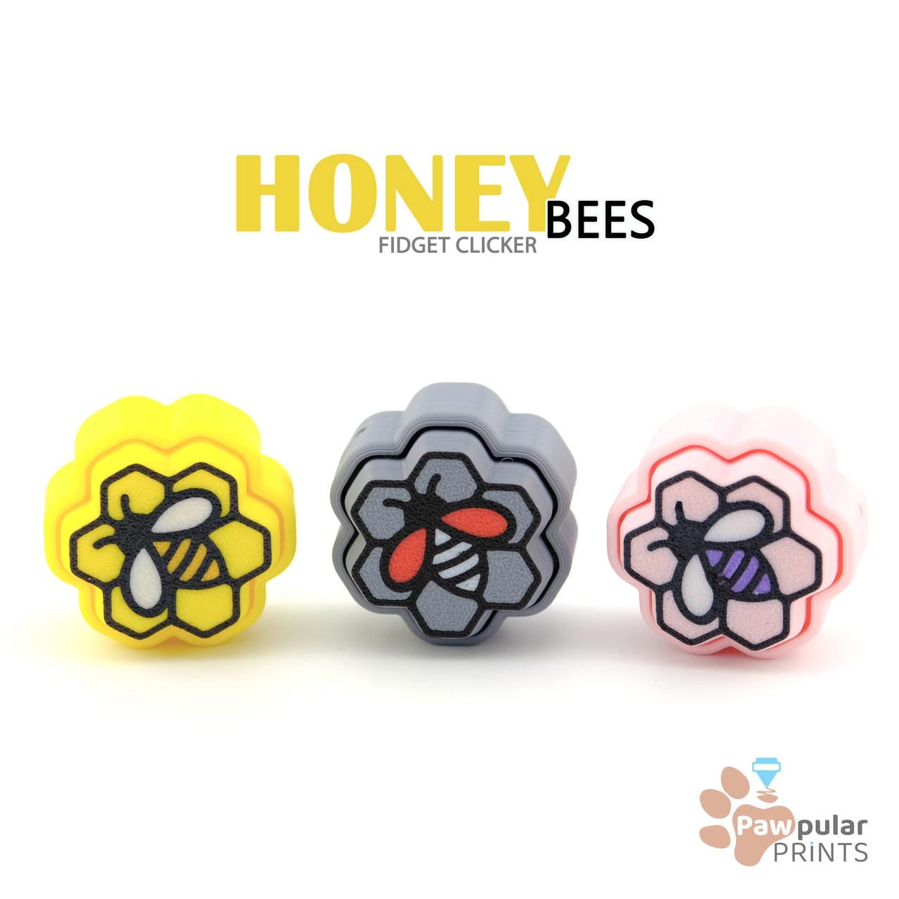 Honey Bee Fidget Clicker 🐝