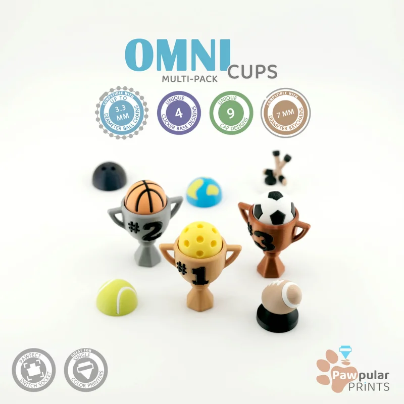 Omni Cups Multi-Pack 🏆🌎⚽🏀🏈🎳🎾🏒⛳🏆